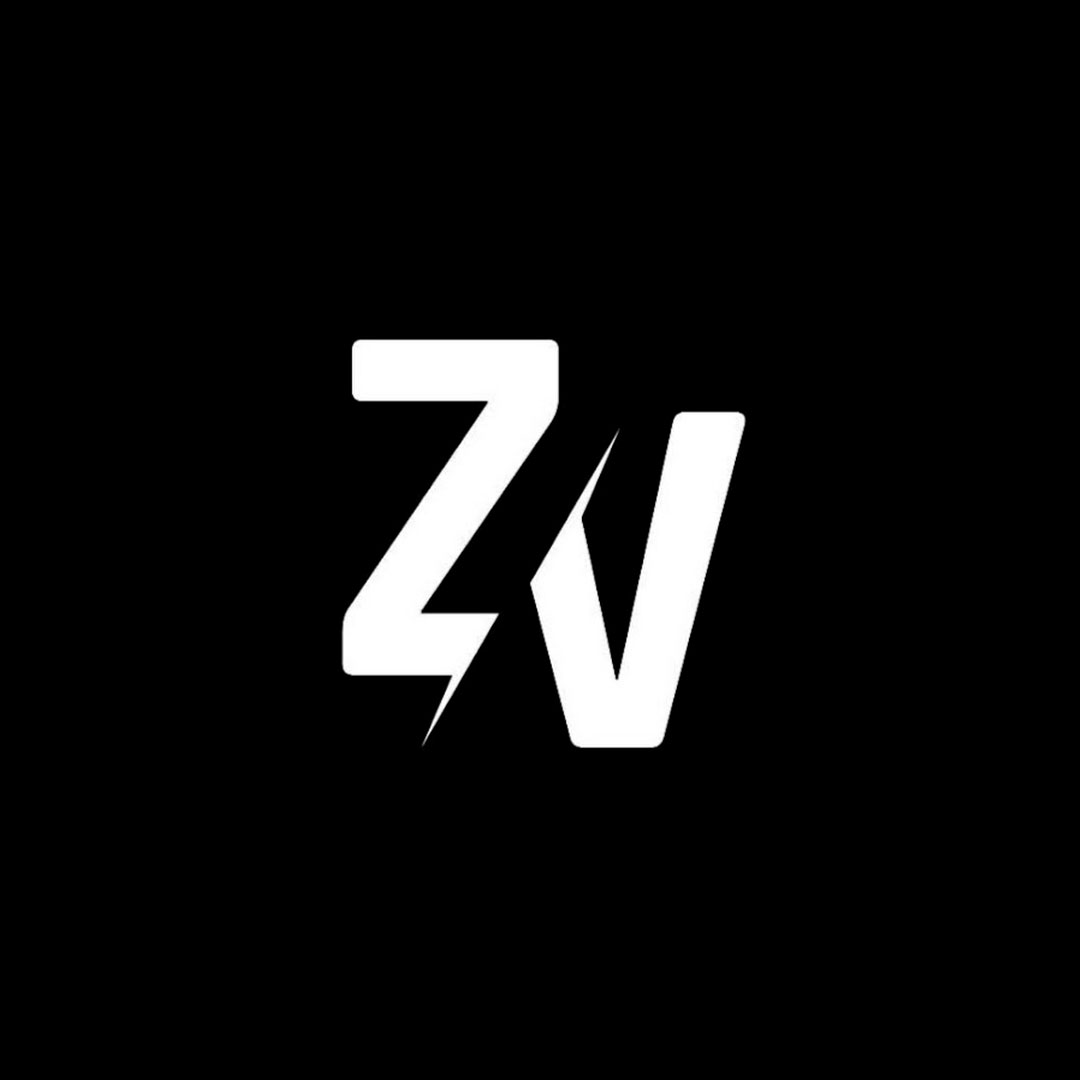 Аватарка белые буквы ZV на черном фоне